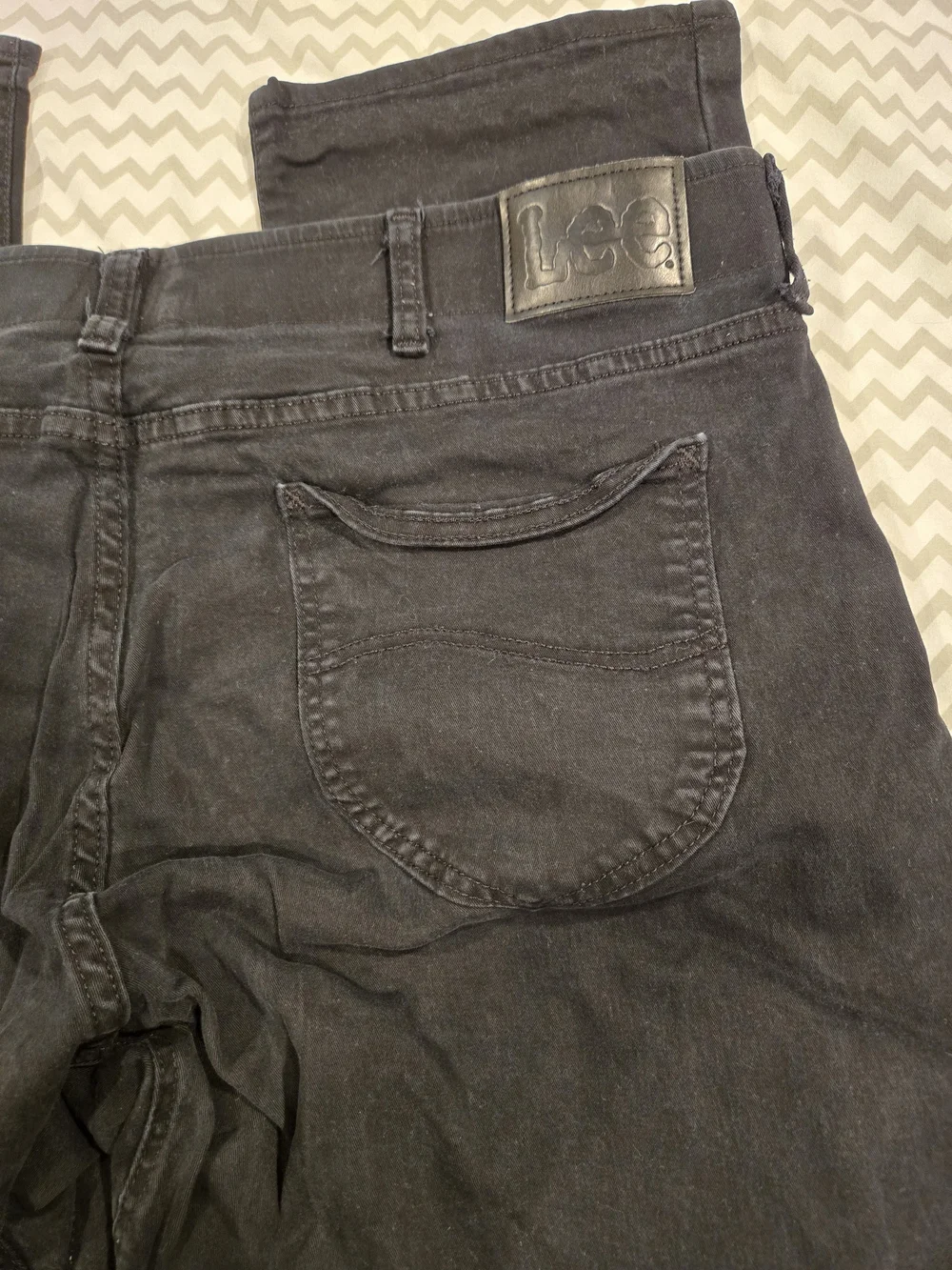 *Lee* Slim Straight Black Jeans